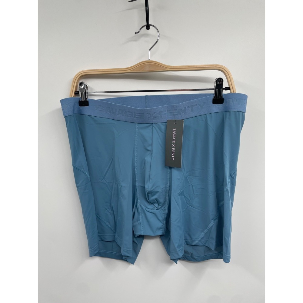 Savage X Fenty‎ Underwear Men's XL Blue Haze Stretch Shadow Fit Boxer Briefs NWT